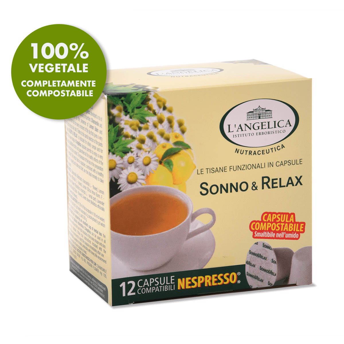 L'Angelica Tisana sonno & relax - Nespresso comp. (12caps) -  liomaticsardegna SHOPliomaticsardegna SHOP
